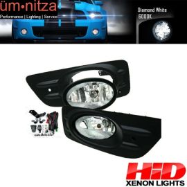 6000K Hid For Honda Accord 06-07 4Dr Sedan Clear Lens Fog Lights Lamps Kit RH LH