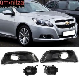 Fits 13-15 Chevy Malibu OE Fog Lights Lamps w/Switch + Bulbs + Cover accessories
