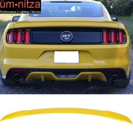 Fits 15-19 Ford Mustang Coupe GT Trunk Spoiler Painted Triple Yellow # H3 - ABS