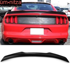 Fits 15-23 Ford Mustang Coupe 2-Door H Style Rear Trunk Spoiler Wing Lip ABS