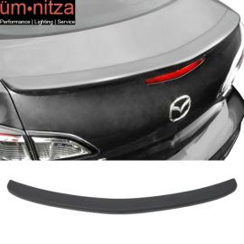 Fits 10-13 Mazda 3 Mazda3 Sedan OE Style Trunk Spoiler Wing Lip Flush Mount ABS