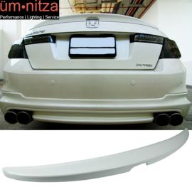 Fits 08-12 Honda Accord 4DR OE Style Rear Trunk Spoiler Wing Painted NH578 White