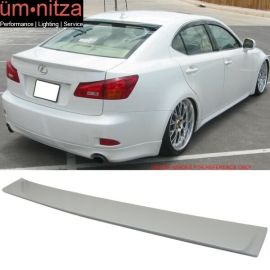 Fits 06-13 IS250 IS350 4Dr Roof Spoiler OEM Painted # 074 Glacier Frost Mica
