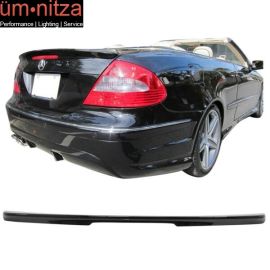 Fits 03-08 CLK W209 Coupe AMG Trunk Spoiler Painted #197 Obsidian Black