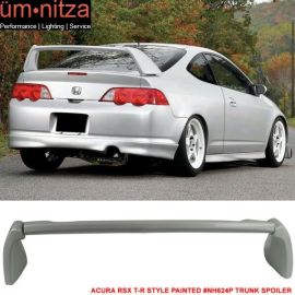 02-06 RSX DC5 Type R TR Style Trunk Spoiler Painted Premium White Pearl # NH624P