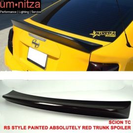 Fits 11-15 TC RS Style Painted # 3R0 Sizzling Crimson Mica Trunk Spoiler - ABS