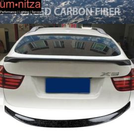 Fits 08-14 BMW X6 E71 Performance Style Rear Trunk Spoiler - Forged Carbon Fiber