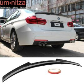 Fits 12-20 BMW 3-Series F30 F80 M4 Style Rear Trunk Spoiler Wing CF-Carbon Fiber