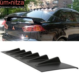 Fits 08-16 Mitsubishi Lancer X EVO 10 ABS Rear Roof V Style Shark FIN Spoiler
