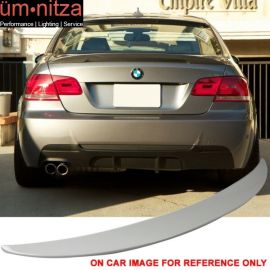 Fits 07-13 BMW E92 Coupe High Kick Trunk Spoiler Painted Alpine White III #300