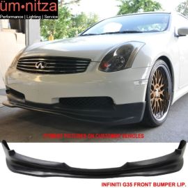 Fits 03-07 Infiniti G35 Coupe 2Dr GT Style Front Bumper Lip Urethane
