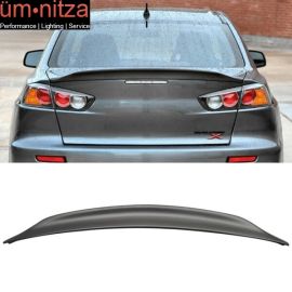 Fits 08-17 Mitsubishi Lancer EVO X 10 RS Style Rear Trunk Spoiler Unpainted ABS