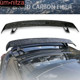 Universal Fitment Rear Trunk Lip Wing Forged Carbon Fiber CF