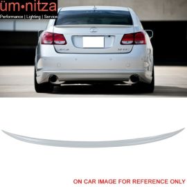 Fits 06-12 GS350 450 OE Factory Trunk Spoiler Painted #062 Crystal White Pearl