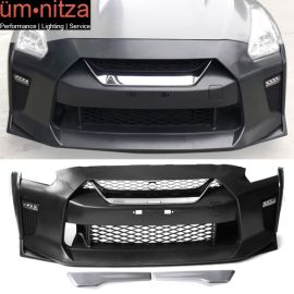 Fits 09-22 Nissan R35 GTR Upgrade 09-16 to 17-22 Front Bumper Cover Conversion