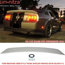 Fits 05-09 Ford Mustang Trunk Spoiler Painted Satin Silver # TL - ABS
