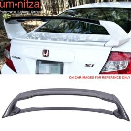 For 12-15 Honda Civic 4DR Sedan Mugen Style Rear Trunk Spoiler Wing NH737M Metal