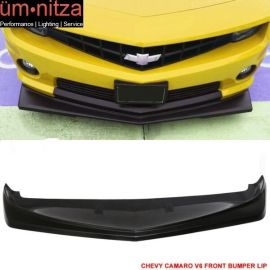 Fits 10-13 Chevrolet Camaro V6 Z28 Look Front Bumper Lip Spoiler Unpainted - PU