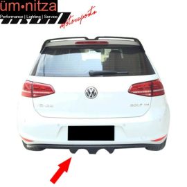 Fits 15-16 Volkswagen Golf Type B Rear Bumper Lip Spoiler Diffuser Polyurethane