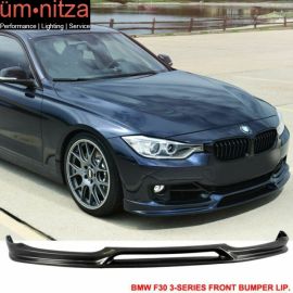 Fits 12-15 Fit BMW F30 3-Series 3D Style PU Poly Urethane Front Bumper Lip