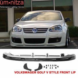 Fits 05-10 VW Golf 5 GTI Jetta V Style Front Bumper Lip Urethane