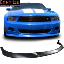 Fits 10-12 Ford Mustang V6 Only S Style Front Bumper Lip Spoiler Unpainted PU