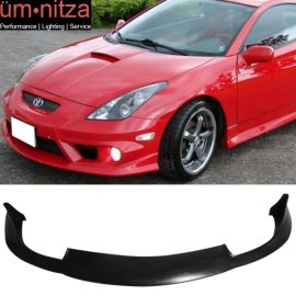 Fits 00-02 Toyota Celica JDM Style Front Bumper Lip Unpainted - PU Poly Urethane