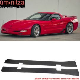 Fits 97-04 Chevy Corvette C5   Side Skirts - Carbon Fiber (CF)