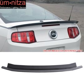 Fits 10-14 Ford Mustang Painted Ebony Black Trunk Spoiler - ABS