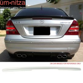 Fits 01-07 C-Class W203 Sedan AMG Painted Trunk Spoiler #960 Alabaster White