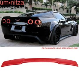 Fits 05-13 Chevy Corvette C6 OE Style Trunk Spoiler Painted Victory Red #WA9260
