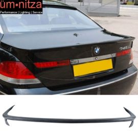 Fits 02-05 BMW E65 7-Series A Style Unpainted Rear Trunk Spoiler Wing - PU