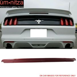 Fits 15-19 Mustang Track Pack Style Trunk Spoiler Painted #RR Ruby Red Metallic