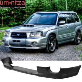 Fits 03-05 Subaru Forester SG5 DS Style Unpainted Front Bumper Lip Spoiler PU