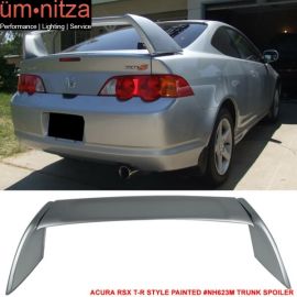 02-06 ACURA RSX DC5 Type R Trunk Spoiler Painted Satin Silver Metallic # NH623M