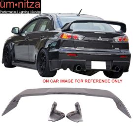 Fits 08-17 Mitsubishi Lancer Evolution Trunk Spoiler Painted Graphite Gray # A39