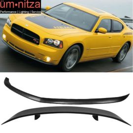 Fits 06-10 Dodge Charger Front Bumper Lip+Rear Auto Spoiler Wing PU