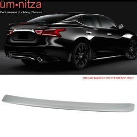 Fits 16-18 Maxima A36 OE2 Trunk Spoiler Painted Brilliant Silver Metallic #K23