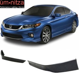 Fits 13-15 Honda Accord Coupe 2Dr HFP Style Front Bumper Lip Spoilers 2PCS