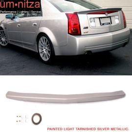 Fits 03-07 CTS 4Dr Paint Trunk Spoiler # WA994L Light Tarnished Silver Metallic