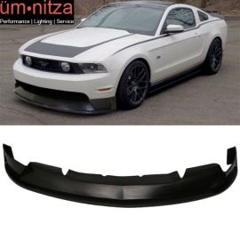 Fits 10-12 Ford Mustang GT V8 ST Style Unpainted Front Bumper Lip Spoiler - PU