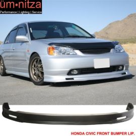 Fits 01-03 Honda Civic 2/4Dr Mugen Style Front Bumper Lip Spoiler - PP