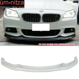 Fits 11-16 F10 MTh Msport AK Style Front Lip Painted Alpine White III #300