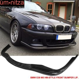 Fits 97-02 Fit BMW E39 M5 Only 4Dr Front Bumper Lip - Carbon Fiber CF