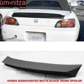 Fits 00-09 Honda S2000 AP1 AP2 TM Style Matte Black Trunk Spoiler (FRP)