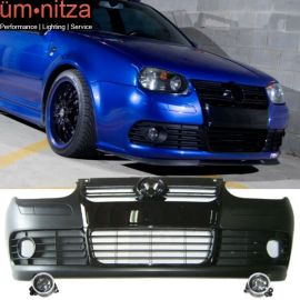 Fits 99-04 VW Golf MK4 R32 Style PP Front Bumper Conversion And Foglight Lamp