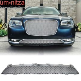 Fits 15-23 Chrysler 300 300C B Style Front Center Lower Grill Mesh Grille Chrome