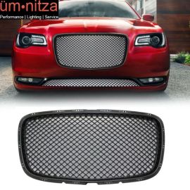 Fits 15-23 Chrysler 300 300C B Style Front Upper Grill Grille - Unpainted