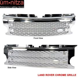 Fits 05-09 Land Rover Discovery 3 Chrome Silver Grille Grill LR3
