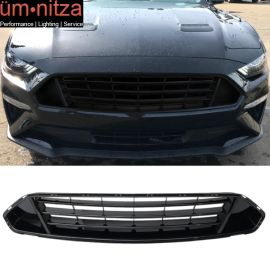 Fits 18-23 Ford Mustang Front Upper Grid Grille Gloss Black - ABS